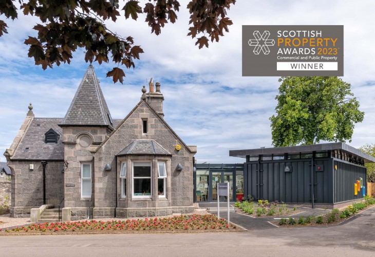 Winner at the Scottish Property Awards 2023 for Architectural Excellence (Public Use)